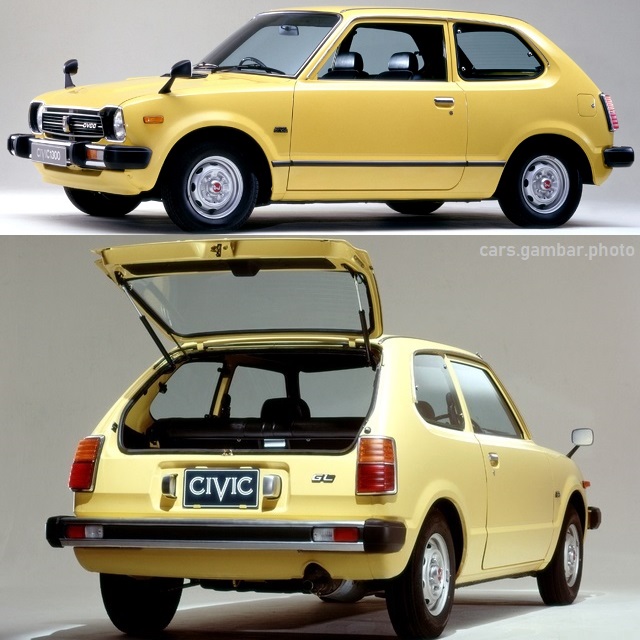 1972 Honda Civic 1st gen 2-door yellow