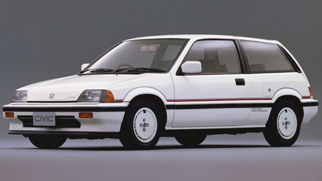 Honda Civic Third Generation Hatchback white