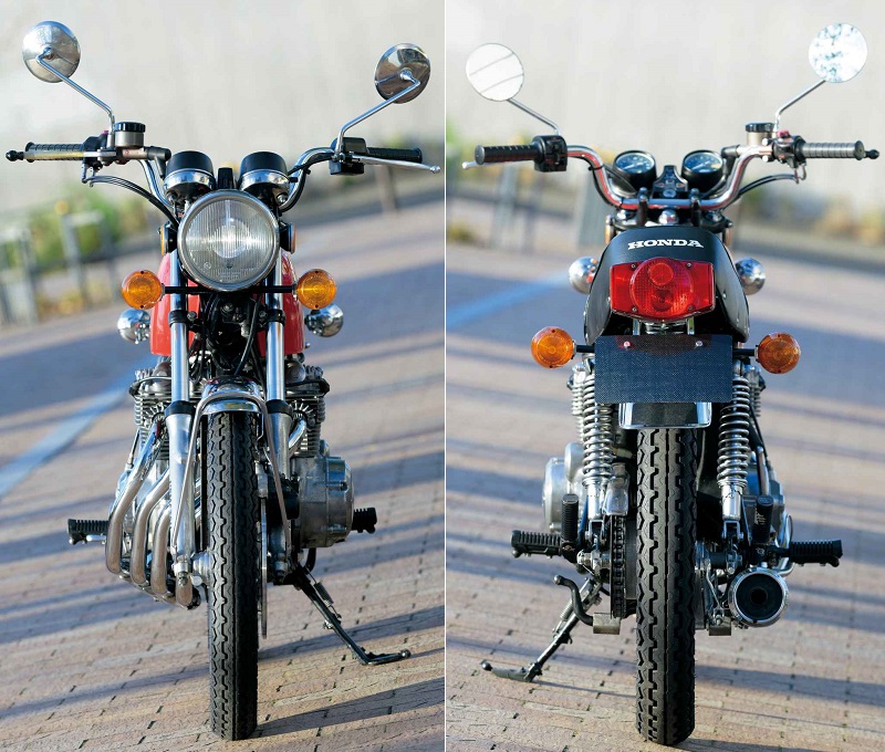 1974 Honda CB 400FOUR front rear view