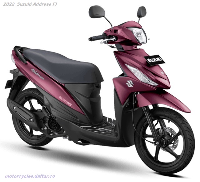 2022 Suzuki Address FI Red Maroon Predator Series