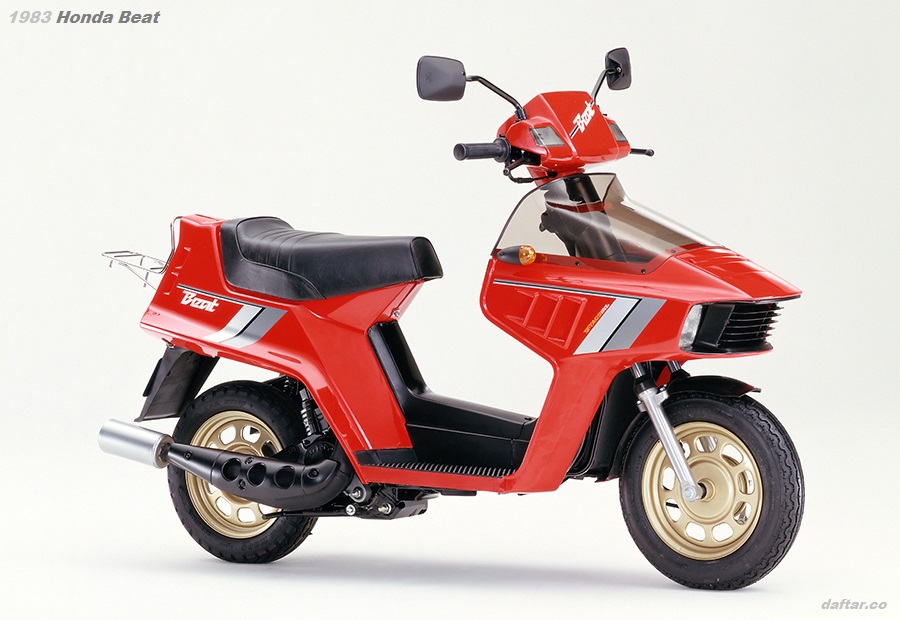 1983 Honda Beat 50cc Scooter Red