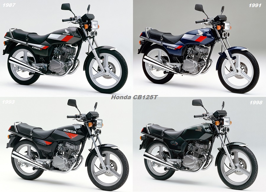 Honda CB125T (JC06) Black Model Year 1987 1991 1993 1998