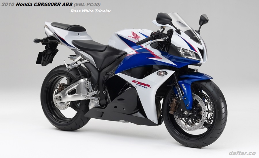 2010 Honda CBR600RR ABS EBL-PC40 Ross-White Tricolor