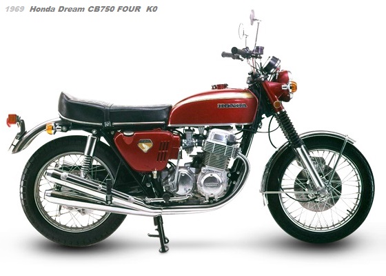 1969 Honda CB750 FOUR Red