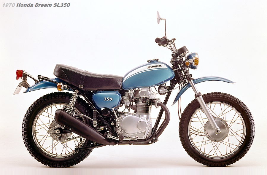 Honda Dream SL350 1970 Blue