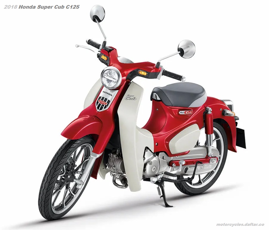 Honda Super Cub C125 2018 2BJ-JA48 Red White