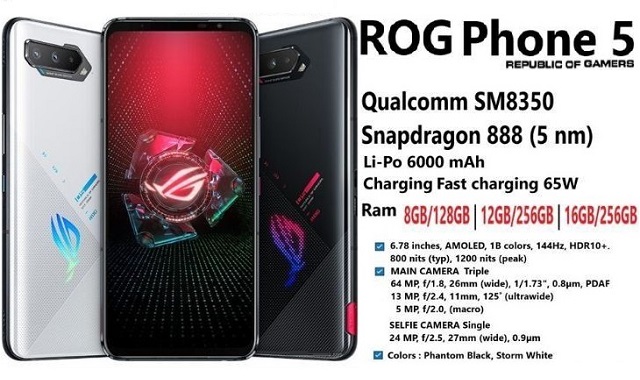 2021 Asus ROG Phone 5 spec