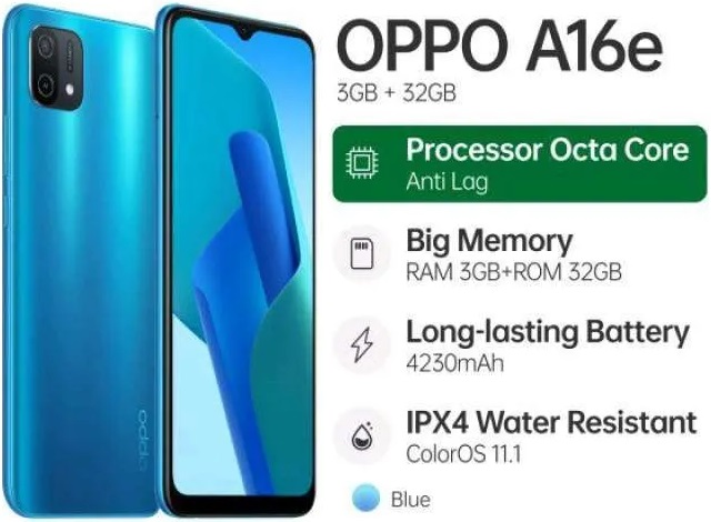 OPPO A16e specs