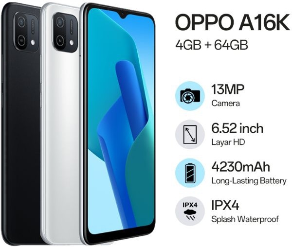 OPPO A16k CPH2349 specs