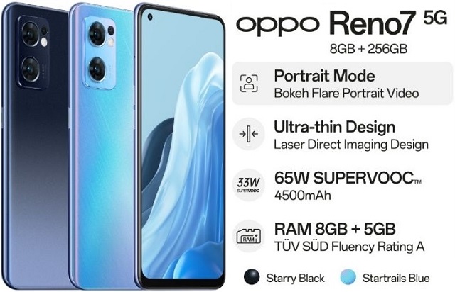 OPPO Reno7 5G spec