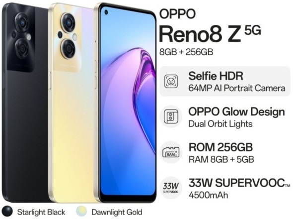 OPPO Reno8 Z 5G 8GB/256GB specs