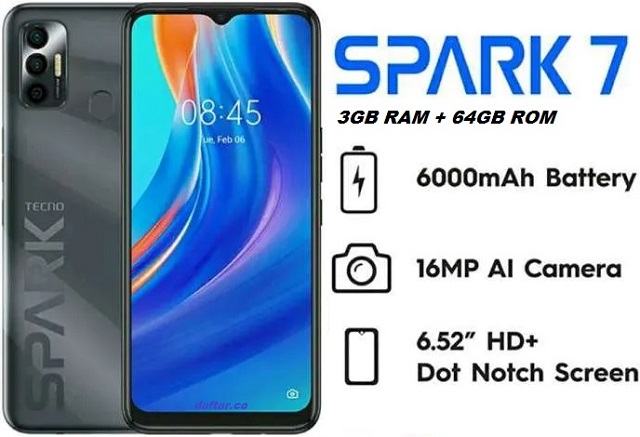 TECNO Spark 7 smartphone spec